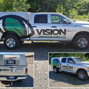 Vision Arboriculture truck decals